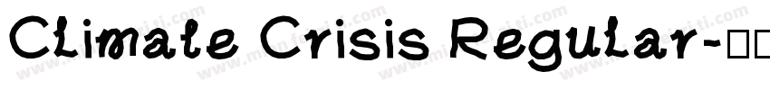 Climate Crisis Regular字体转换